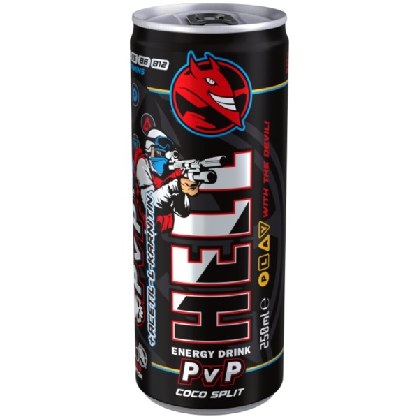 Hell Energy Gamer Pvp Coco Split 250ML